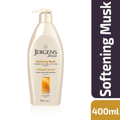 Picture of International UAE product Any season used perfumed jergens SOFTENING MUSK body lotion - 400 ml