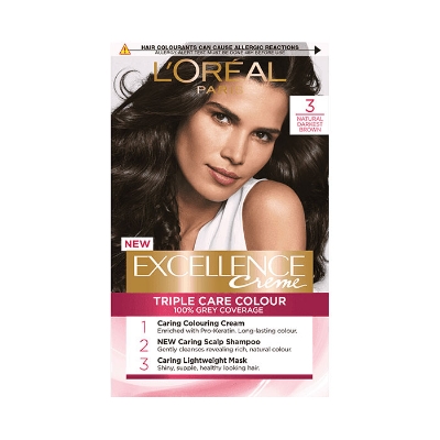 Picture of International Thailand product smart looking Hair color L'Oréal shade no 3 used for male/female - 205 ml
