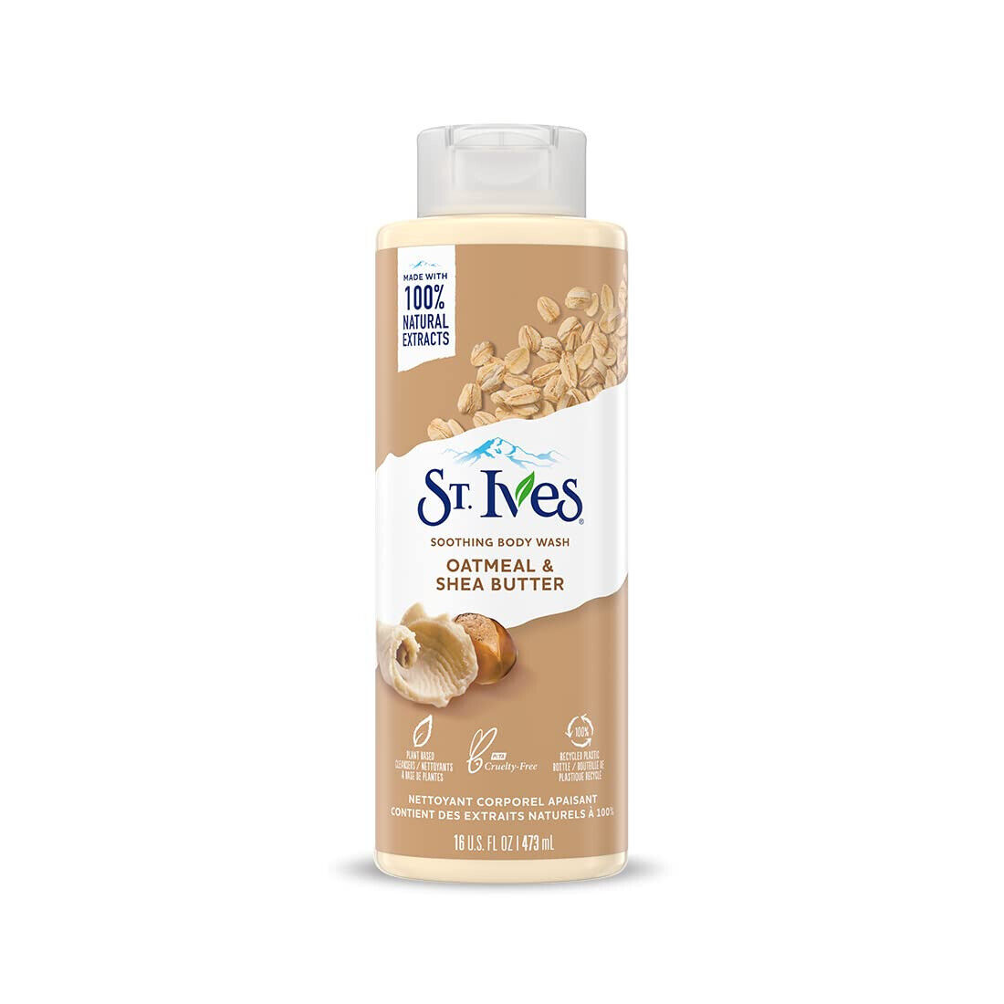 Picture of International USA product ST Ives OATMEAL & SHEA BUTTER Shower gel body wash used for Male/ female - 473 ml
