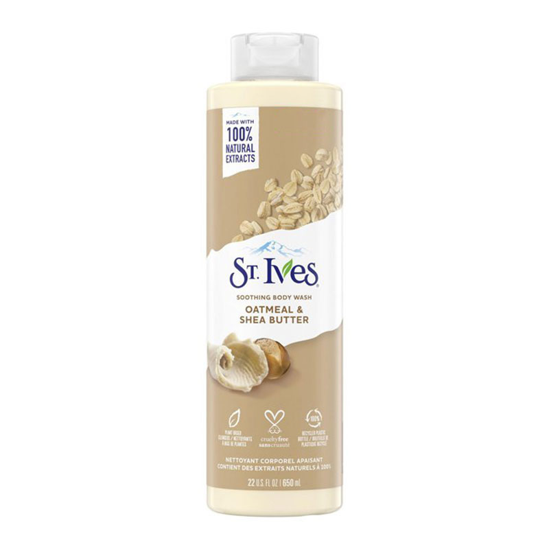 Picture of International USA product ST Ives OATMEAL & SHEA BUTTER Shower gel body wash used for Male/ female - 650 ml