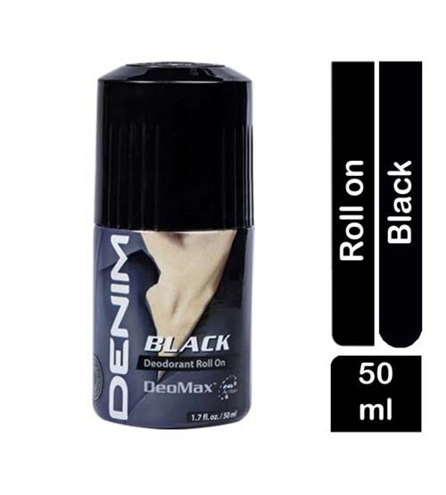 Picture of International UAE product DENIM BLACK body deodorant Roll on for male - 50 ml