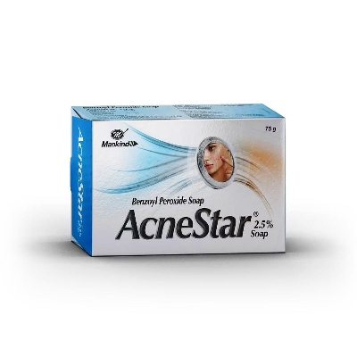 Picture of International Indian product Mankind Acne Star 2.5% Soap - 75 gm