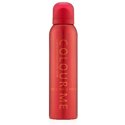 Picture of International UAE product Body Spray Colour Me Dark Red Used for female - 150 ml