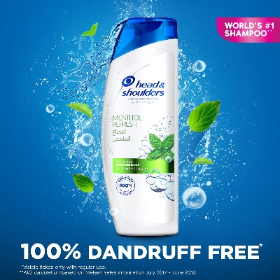 Picture of International UAE product Hair care  MENTHOL REFRESH shampoo used for male/ female - 400 ml