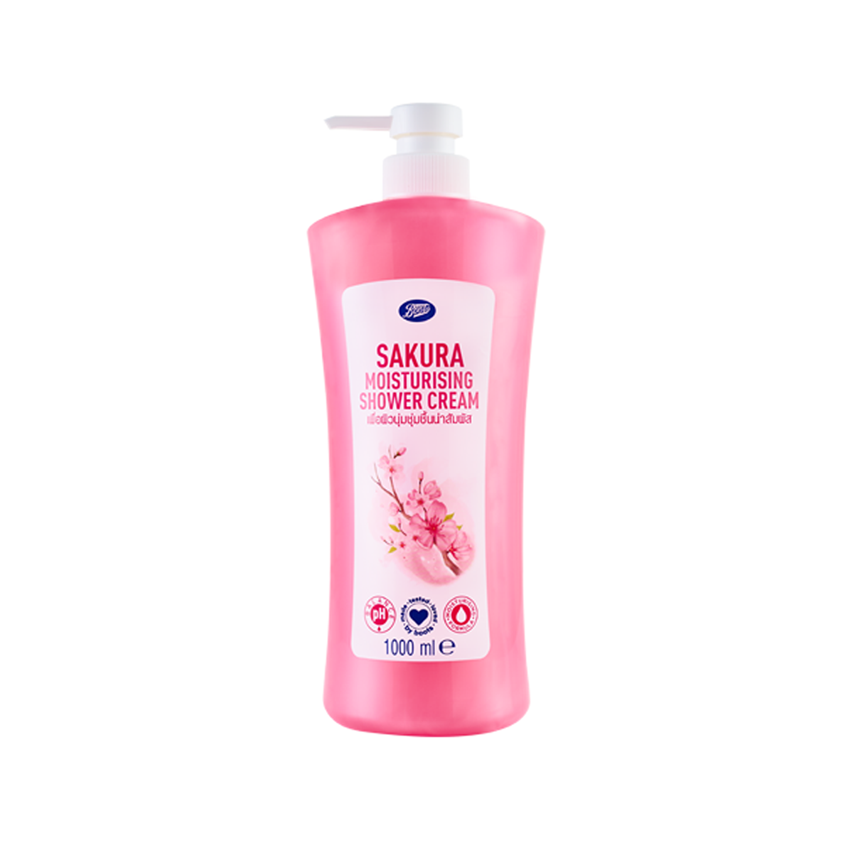 Picture of International Thailand product Hair care Boots Sakura Moisturising Shower Cream - 1000 ml