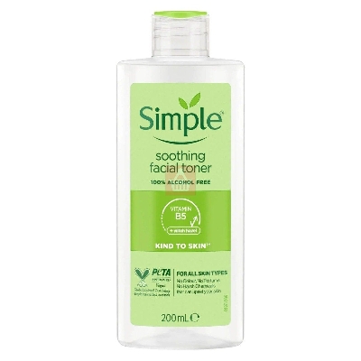 Picture of International Poland product Simple Soothing Facial Toner used for male female - 200 ml