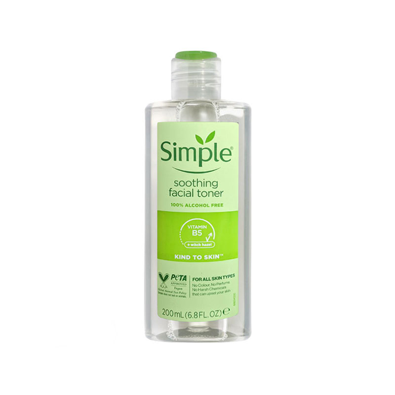 Picture of International Poland product Simple Soothing Facial Toner used for male female - 200 ml