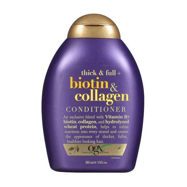 Picture of International European product Hair care Ogx thick & Full +Biotin & Collagen Conditioner used for male/ female - 385 ml