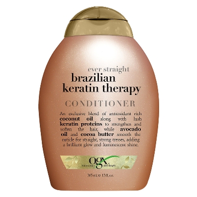 Picture of International European product Hair care Ogx ever straightening + brazilian keratin therapy Conditioner used for male/ female - 385 ml