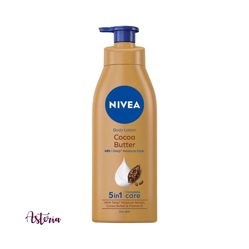 Picture of Any season used International Germany product Nivea Cocoa Butter Body Lotion used for male/ female - 400 ml
