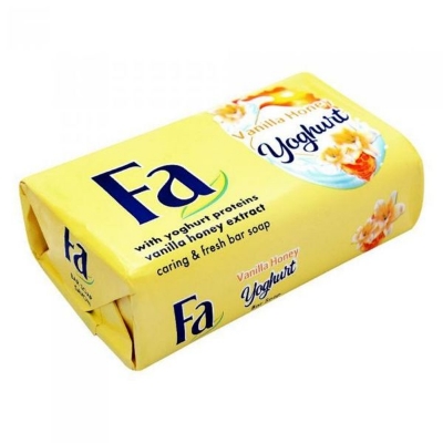 Picture of International Saudi Arabia product Skin care FA Vanila Honey Yoghurt body soap used for male/female - 125 gm