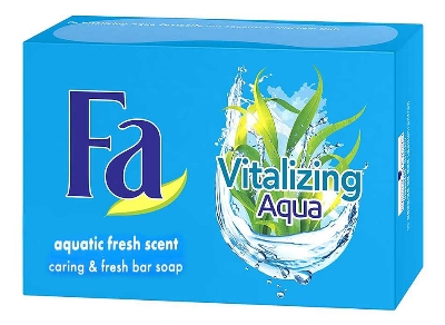 Picture of International Saudi Arabia product Skin care FA body soap Vitalizing Aqua used for male/female - 125 gm