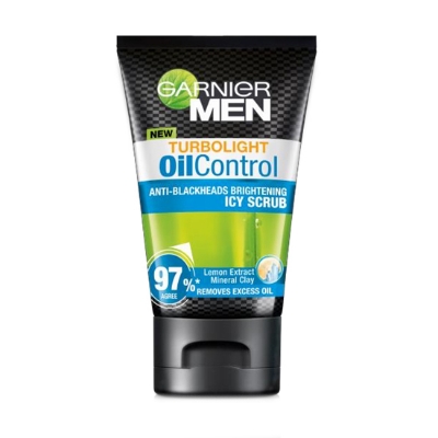 Picture of International European product Skin care Men Turbolight Oil Control Anti Blackheads Brightening Icy Scrub face wash used for male - 100 ml