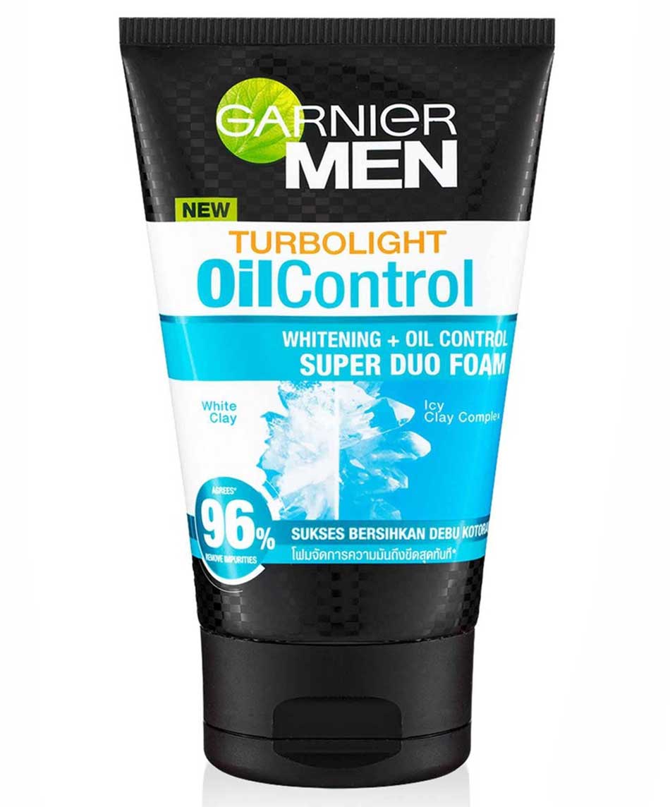 Picture of International European product Skin care Men Turbolight Oil Control whitening super duo foam face wash used for male - 100 ml