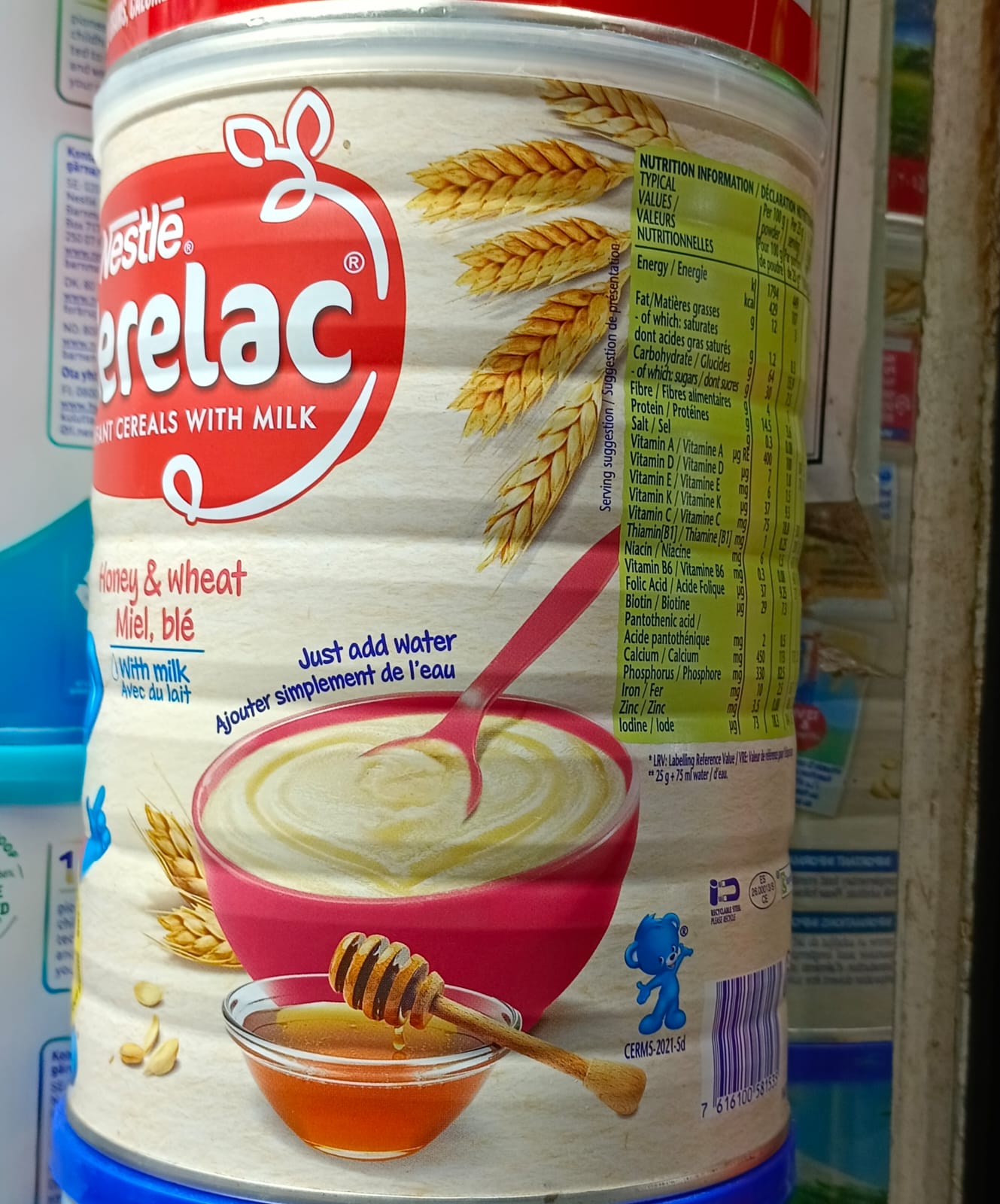 Picture of International European food item Cerelac infant cereals with milk start from 12 months (Honey) - 1 kg