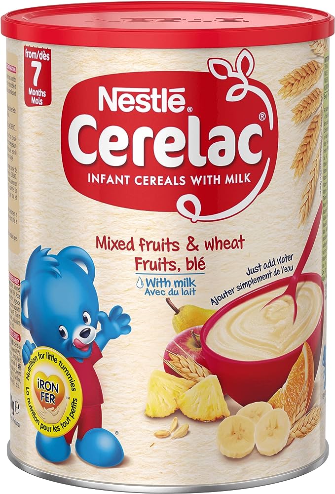 Picture of International European food item Cerelac infant cereals with milk start from 7 months (Fruits) - 400 gm