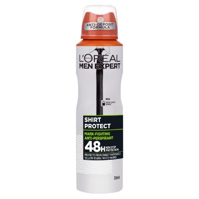 Picture of International European product Body Spray Loreal men expert Shirt Protect used for male - 250 ml