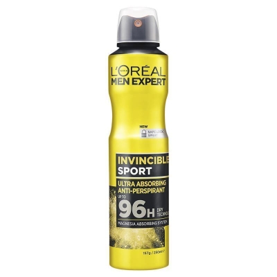 Picture of International European product Body Spray Loreal men expert Invincible Sport used for male - 250 ml