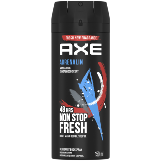 Picture of International European product Body spray AXE ADRENALIN used for male - 150 ml