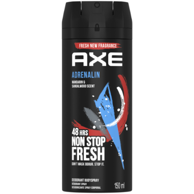 Picture of International European product Body spray AXE ADRENALIN used for male - 150 ml