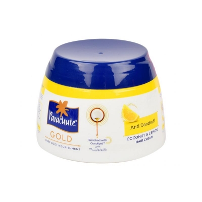 Picture of International UAE product Parachute Gold Anti Dandruff Hair cream used for male/ female 1 Piece- 140 ml