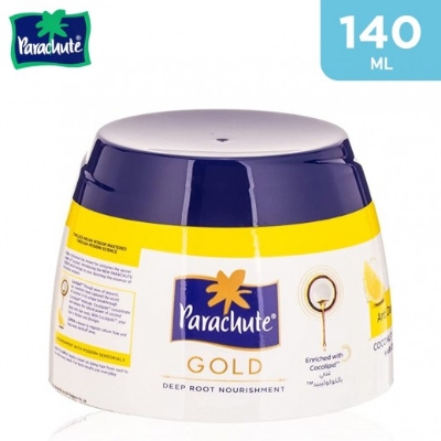 Picture of International UAE product Parachute Gold Anti Dandruff Hair cream used for male/ female 1 Piece- 140 ml