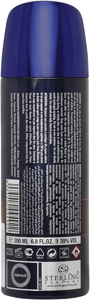 Picture of International UAE product Body Spray Armaf Tres Nuit used for male - 200 ml