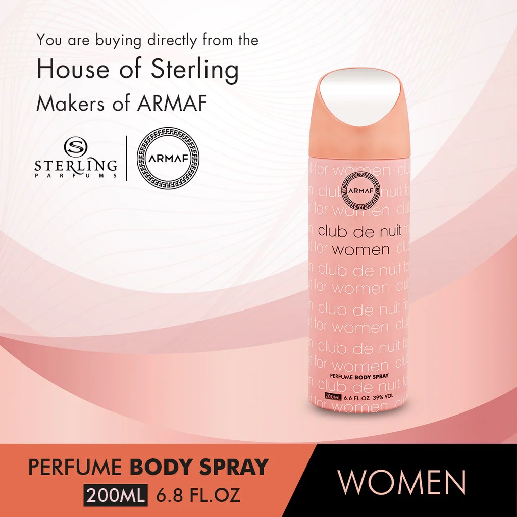 Picture of International UAE product Body Spray Armaf Club de nuit used for female - 200 ml