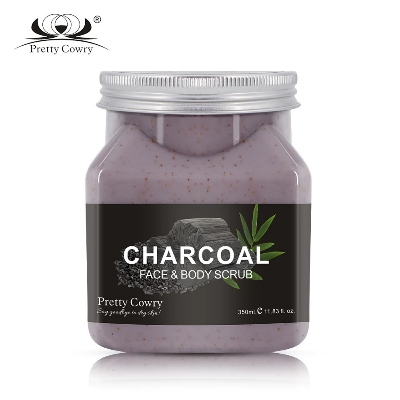 Picture of International European product Body care Pretty Cowry Charcoal body scrub used for male/female - 350 ml