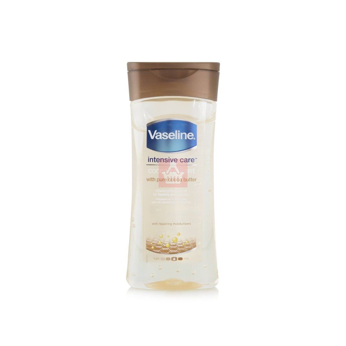 Picture of International European country Product Skin care Vaseline Cocoa Radiant body lotion used for male/female - 200 ml