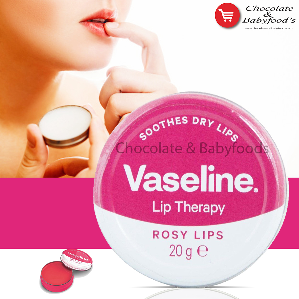 Picture of International European country Product Skin care Vaseline Rose Lip Therapy used for male/female - 20 gm
