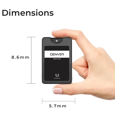 Picture of International Indian product Body perfume Pocket scent Denver Black Code HAMILTON Used for male - 18 ml