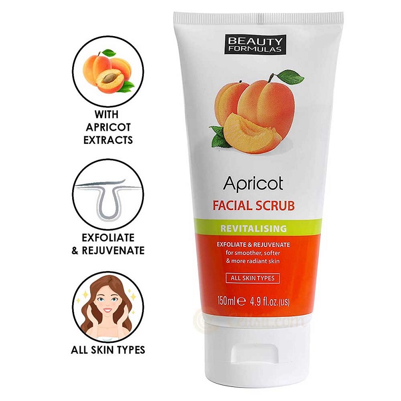 Picture of International UK product Face care Apricot Facial Scrub used for male/female - 150 ml