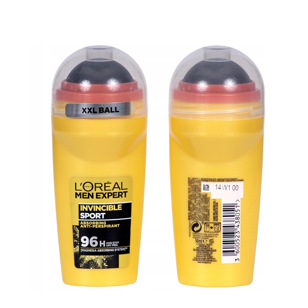 Picture of International Thailand product LOREAL Invincible Sport body deodorant Roll on for male - 50 ml