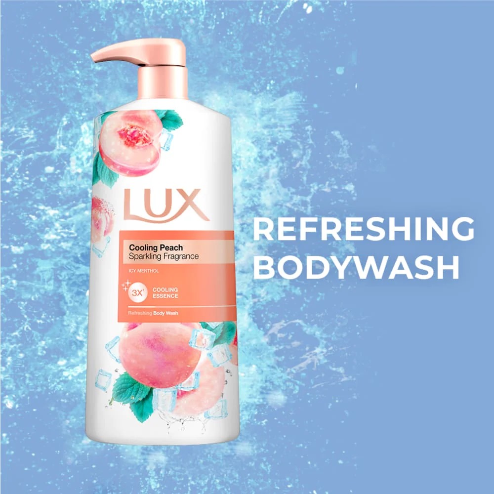 Picture of International Thailand product Skin care Lux Cooling Peach Shower Gel used for male/female - 500 ml