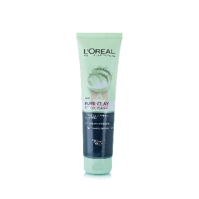 Picture of International European product skin care Loreal Paris Pure Clay Detox face wash used for male/female - 150 ml