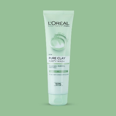 Picture of International European product skin care Loreal Paris Pure Clay Purity face wash used for male/female - 150 ml
