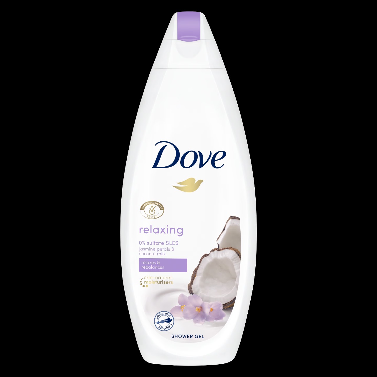 Picture of International NETHERLANDS product Dove Relaxing shower gel body wash used for male/ female - 500 ml