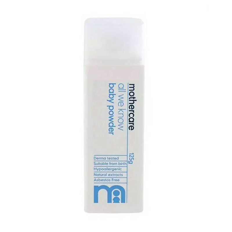 Picture of Indian product Skin care Mothercare all we know baby powder used for male/female - 125 gm