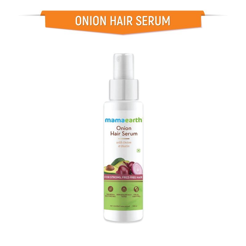 Picture of Indian product skin care Mamaearth Onion Hair Serum used for male female - 100 ml