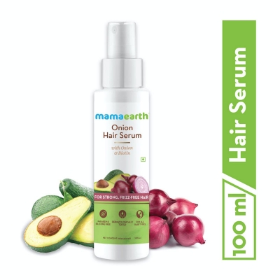 Picture of Indian product skin care Mamaearth Onion Hair Serum used for male female - 100 ml