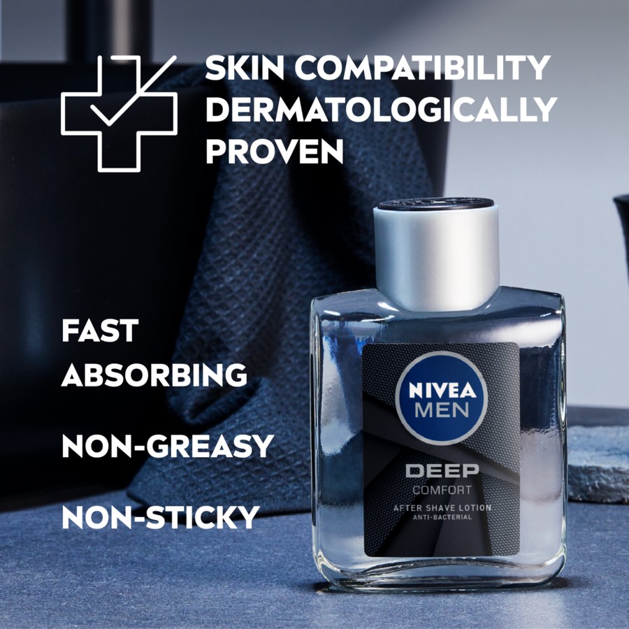 Picture of International Germany product Skin care Nivea Men Deep Comfort after shave used for male - 100 ml