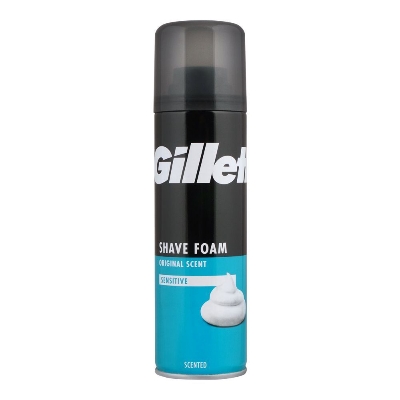 Picture of 200 ml Gillette Shave Foam original scent International France product used for male