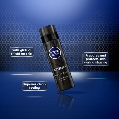 Picture of International Germany product Skin care Nivea men Deep smooth shave Shaving foam used for male - 150 ml