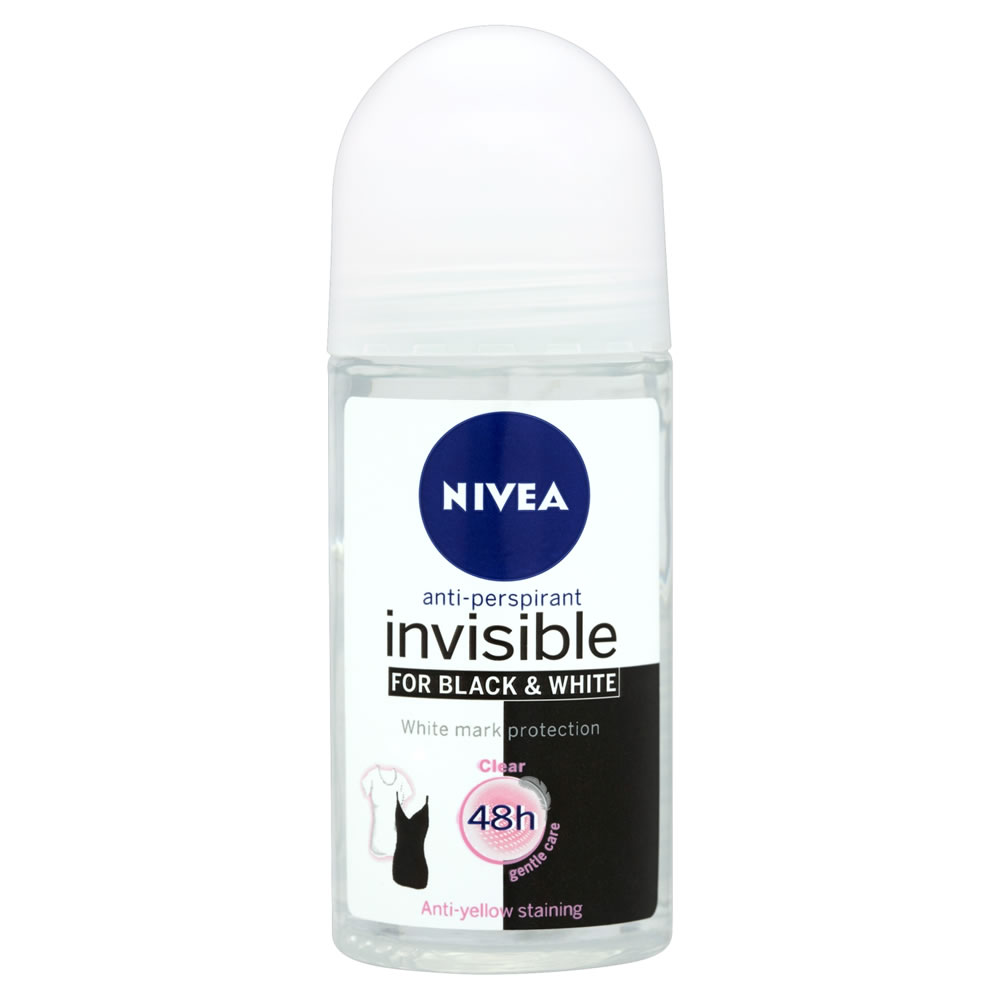 Picture of International Germany product Deodorant Roll on NIVEA Invisible for black & white used for male/female - 25 ml