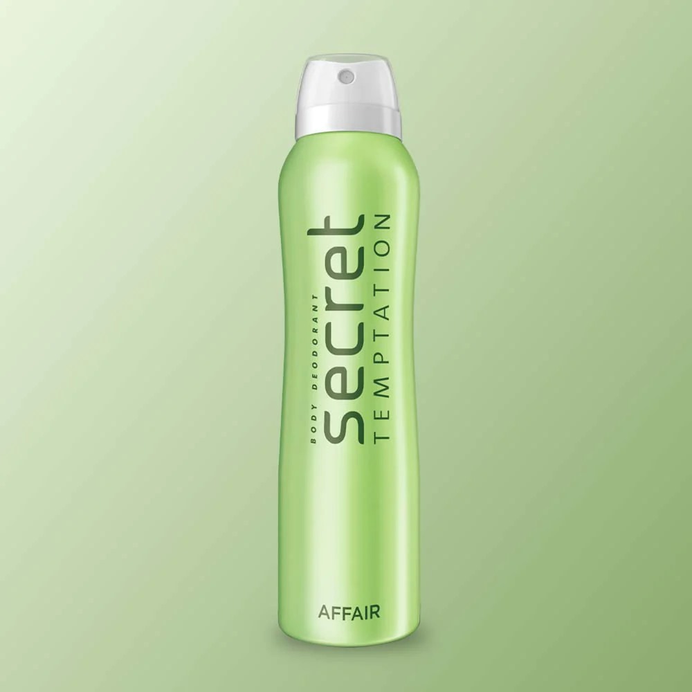 Picture of Indian Product Body spray  temptation Affair used for female - 150 ml