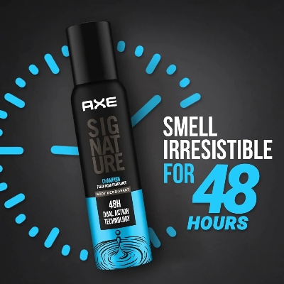 Picture of Indian product Body spray AXE Signature Champion perfume spray used for male/female - 122 ml