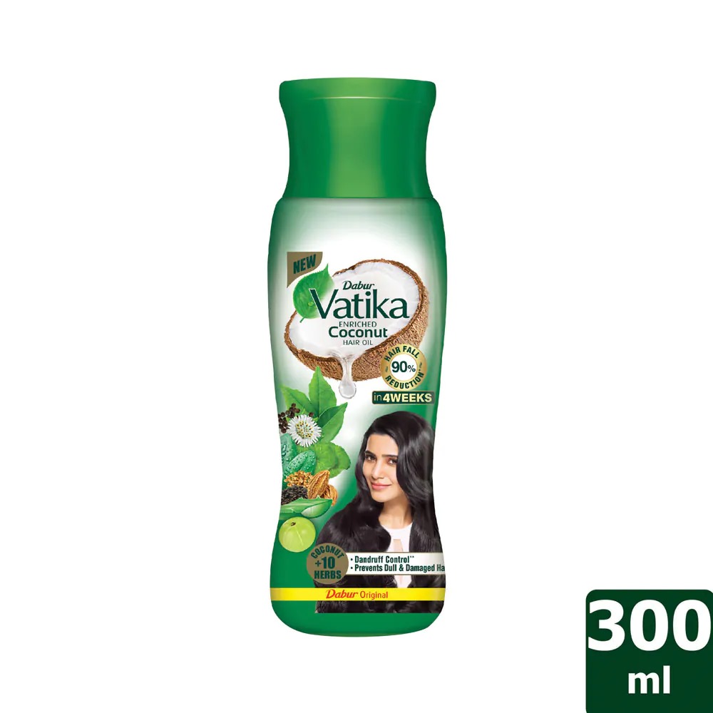 Picture of Indian product Hair care Vatika Enriched Coconut hair oil used for male/female - 300 ml