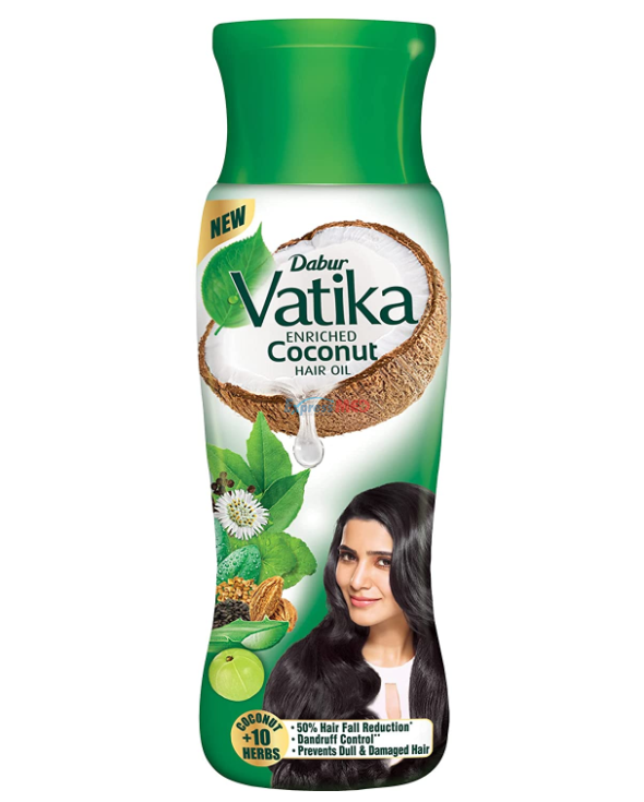 Picture of Indian product Hair care Vatika Enriched Coconut hair oil used for male/female - 300 ml