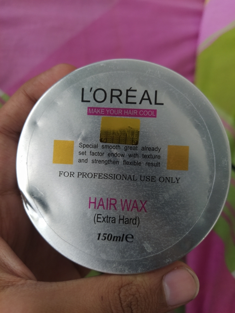 Picture of International France product Hair care Loreal hair wax (Extra Hard) used for male - 150 ml